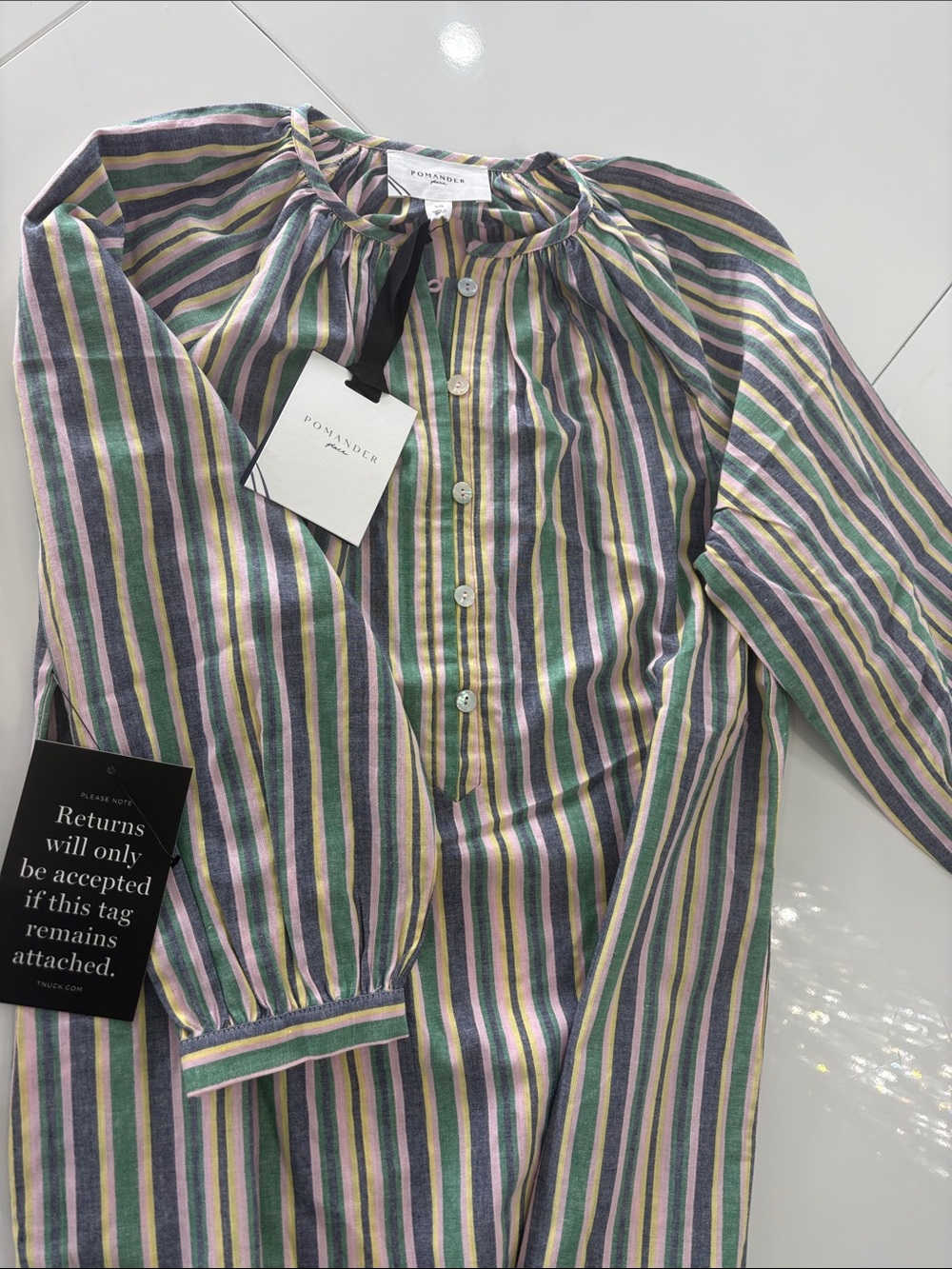 Pomander  Striped Long-Sleeve dress
